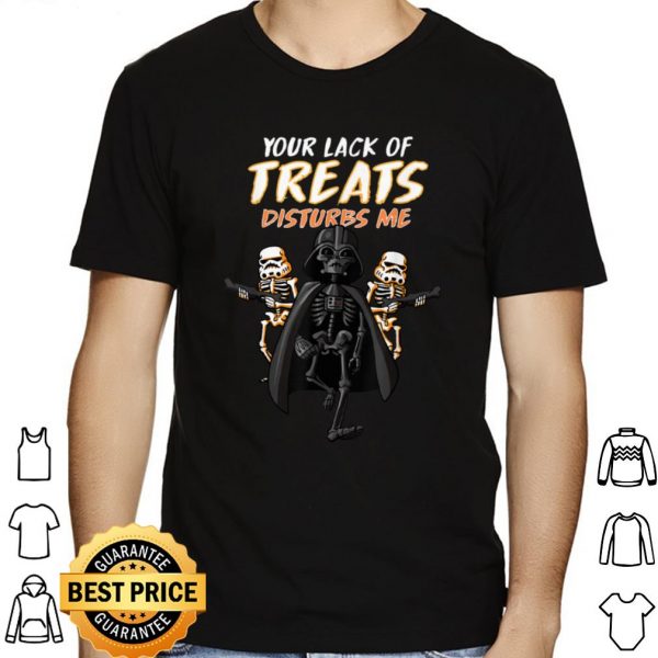 Star Wars Darth Vader Skeleton Your Lack Of Treats Disturbs Me shirt 1
