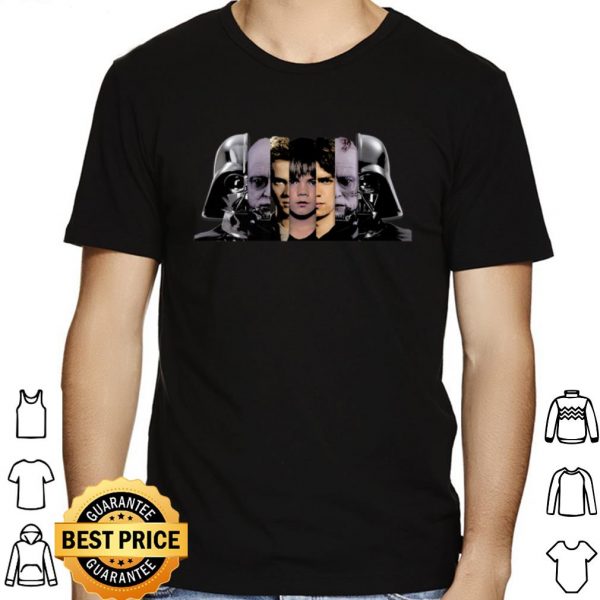 Star Wars Evolution of Darth Vader shirt 1