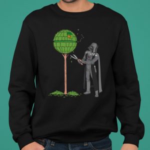 Star Wars Darth Vader Trims the Death Star Tree Meme shirt 5