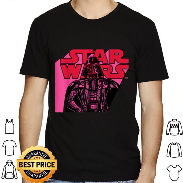 Star Wars Logo and Darth Vader in Pink shirt 1