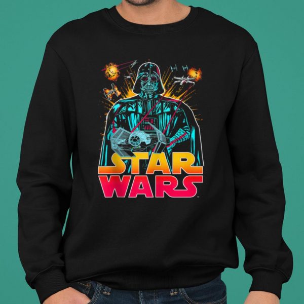 Star Wars Darth Vader Space Fight Mashup shirt 2