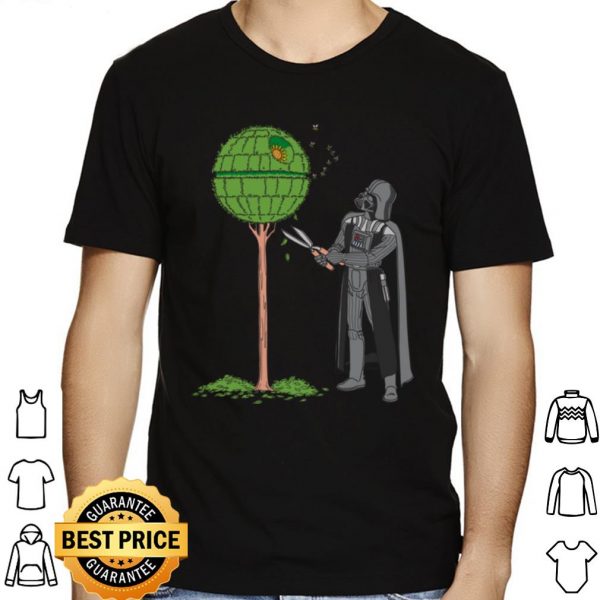 Star Wars Darth Vader Trims the Death Star Tree Meme shirt 1