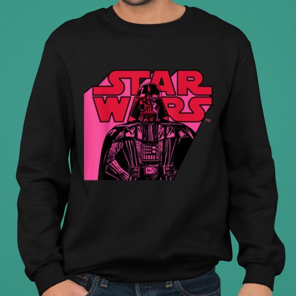Star Wars Logo and Darth Vader in Pink shirt 2