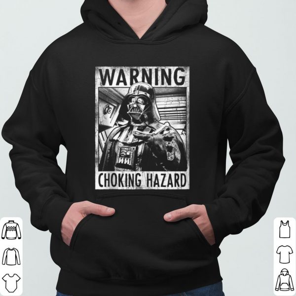 Star Wars Darth Vader Warning Choking Hazard Poster shirt 3