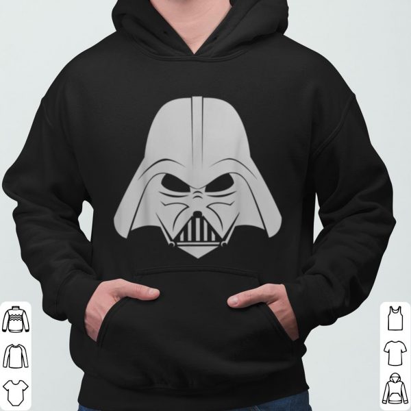 Star Wars Darth Vader Helmet Silvered Out Graphic shirt 3