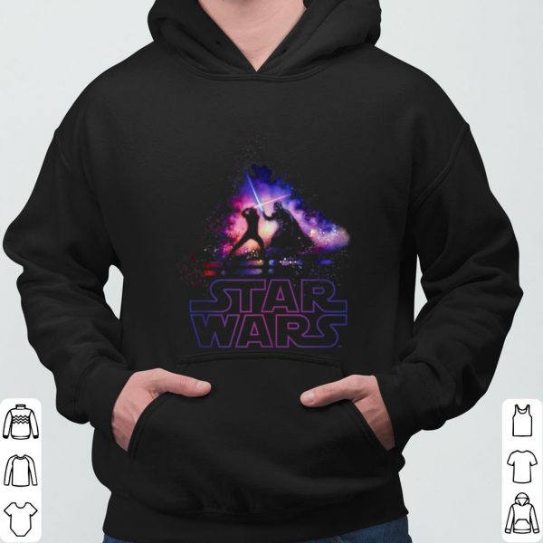 Star Wars Luke Skywalker Darth Vader Lightsaber Silhouette shirt 3