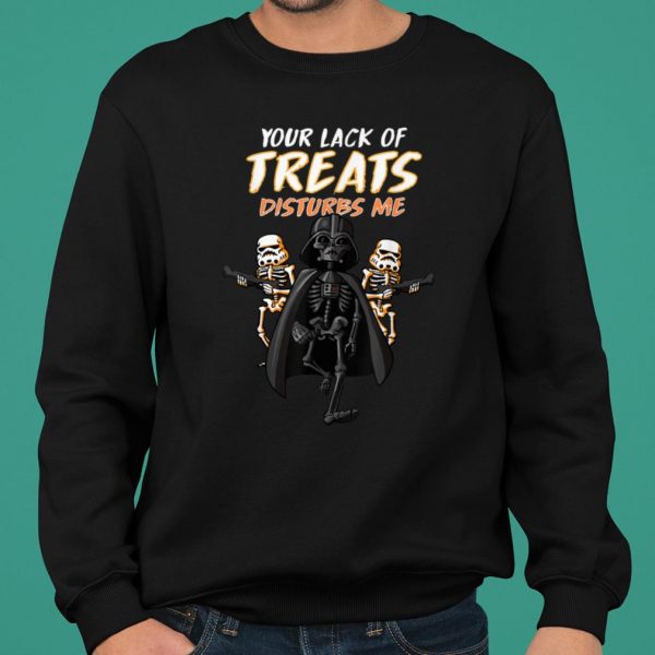 Star Wars Darth Vader Skeleton Your Lack Of Treats Disturbs Me shirt 2