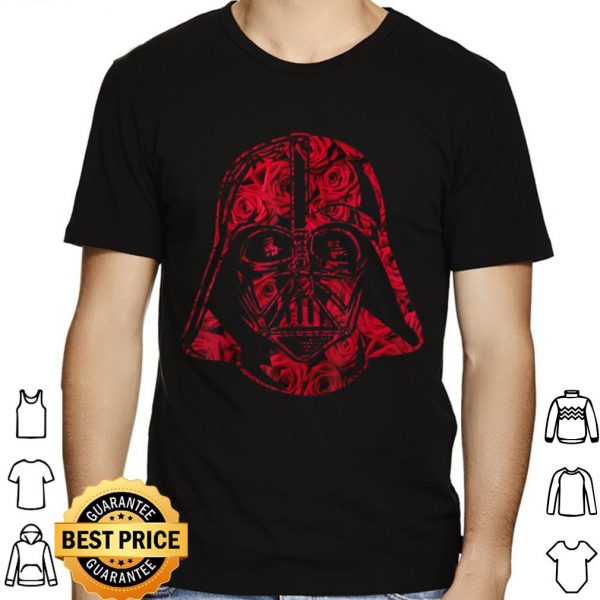 Star Wars Darth Vader Helmet Full Of Roses Graphic shirt 1