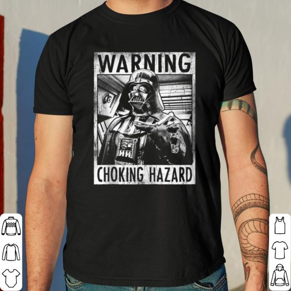 Star Wars Darth Vader Warning Choking Hazard Poster shirt 4