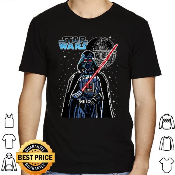 Star Wars Darth Vader Pixel Portrait shirt 1
