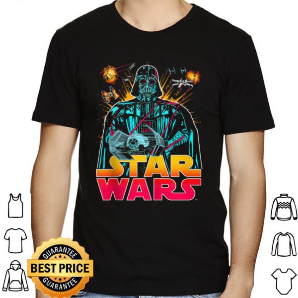 Star Wars Darth Vader Space Fight Mashup shirt 1