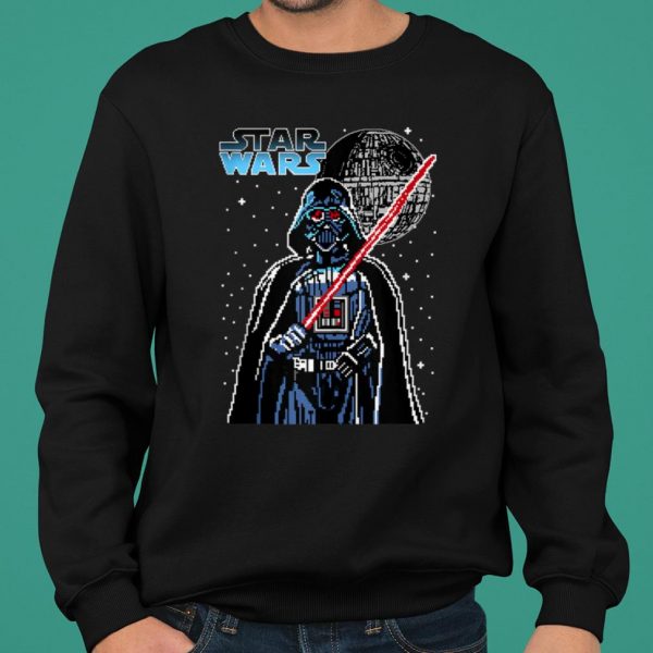 Star Wars Darth Vader Pixel Portrait shirt 2