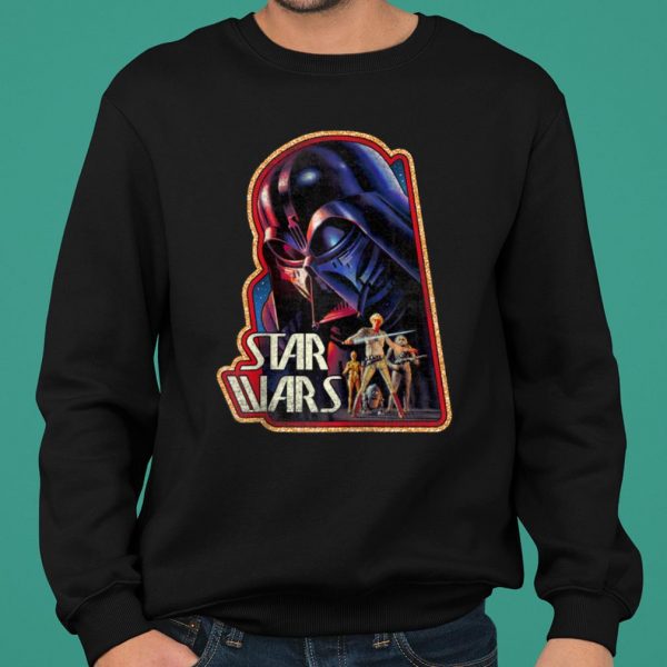 Star Wars Darth Vader Overlooking Portrait Raglan Baseball shirt 2