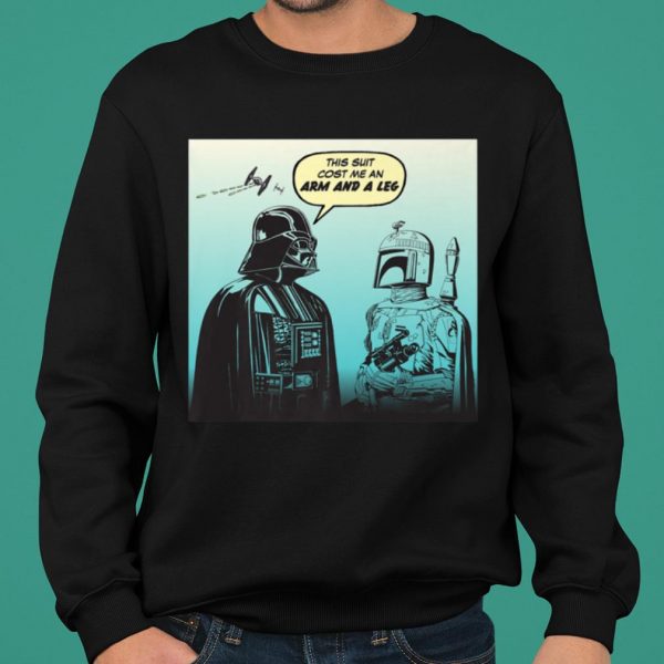 Star Wars Funny Darth Vader and Boba Fett Comic shirt 2