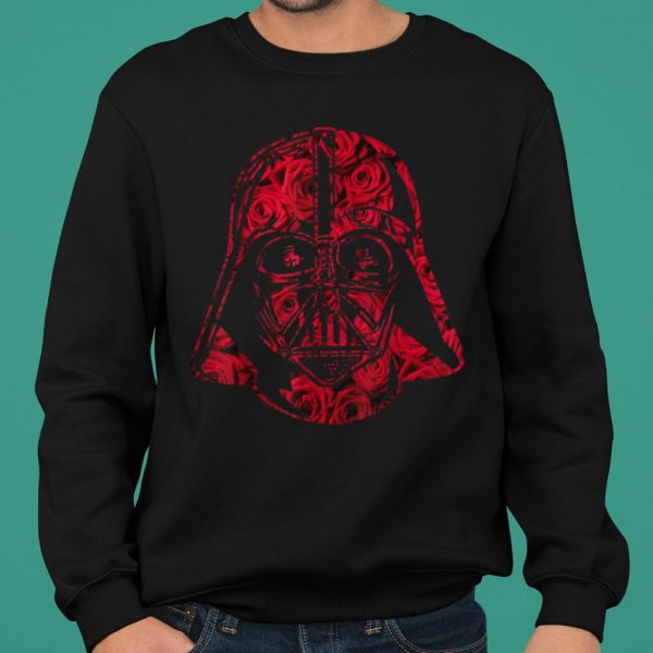 Star Wars Darth Vader Helmet Full Of Roses Graphic shirt 2