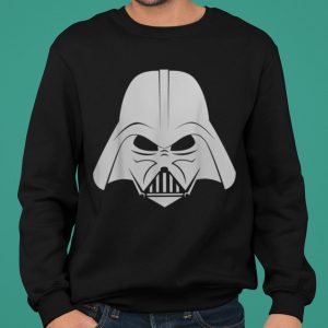 Star Wars Darth Vader Helmet Silvered Out Graphic shirt 5