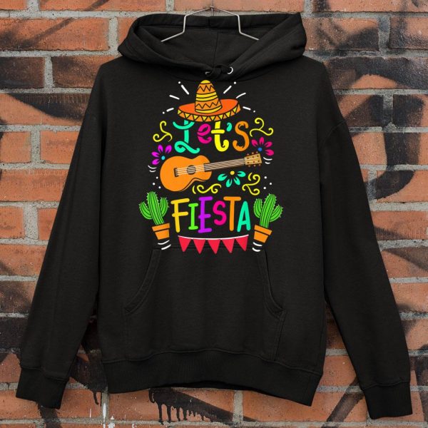 Official Cinco De Mayo Let's Fiesta Guitar Cactus shirt 4