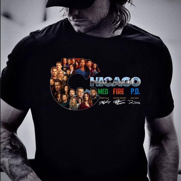 Hot Chicago Fire TV series signatures shirt 2