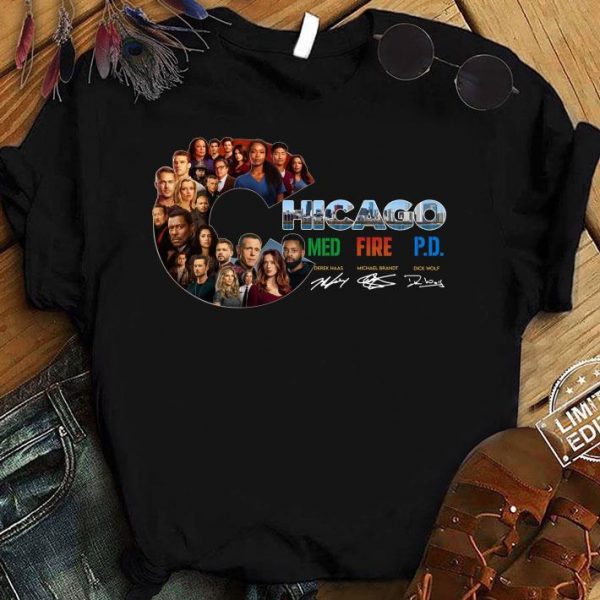 Hot Chicago Fire TV series signatures shirt 1