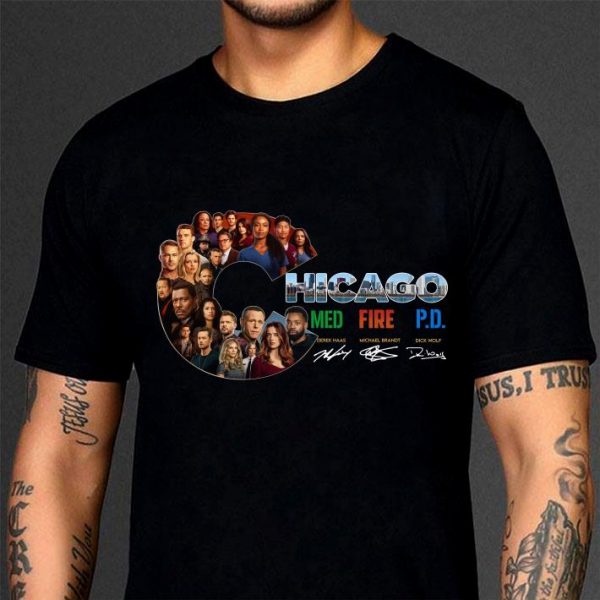 Hot Chicago Fire TV series signatures shirt 3