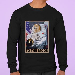 Original Shiba Inu Dogecoin Astronaut To The Moon Blockchain Hodl Crypto shirt 6