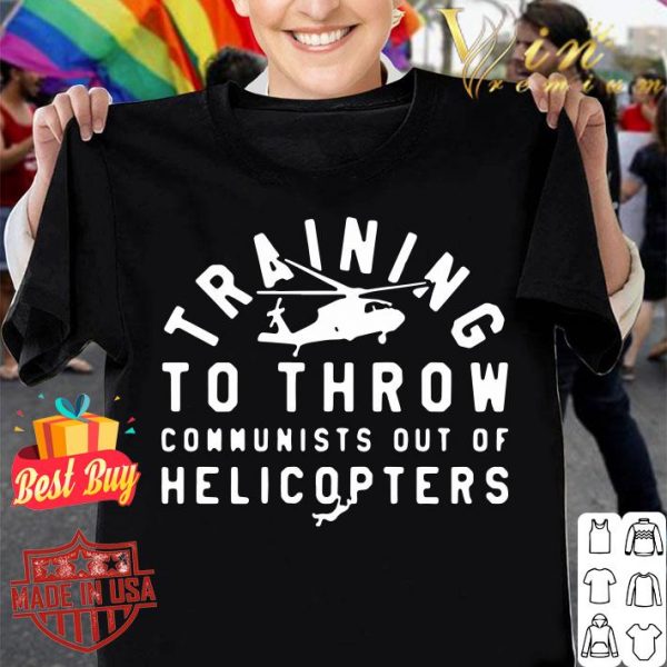 Original Joe Biggs Training Throw Communist Helicopters shirt 1