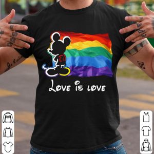 Disney Love Is Love Mickey Mouse LGBT Flag Shirt