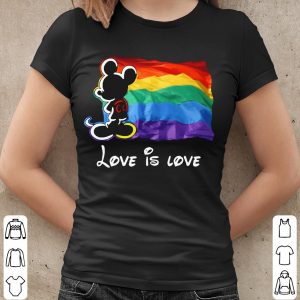 Disney Love Is Love Mickey Mouse LGBT Flag Shirt 4