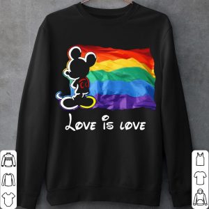 Disney Love Is Love Mickey Mouse LGBT Flag Shirt 5
