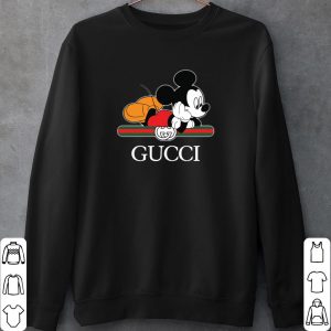 Gucci Mickey Mouse On Logo Shirt, Mickey Mouse Walt Disney, Funny Mickey Mouse