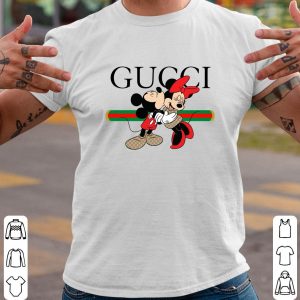 Gucci Walt Disney Mickey and Minnie Shirt, Gucci Wanlt Disney Shirt, Logo Gucci