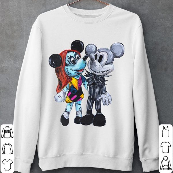 Jack Skellington and Sally Shirt, Jack Mickey and Sally Minnie Shirt
