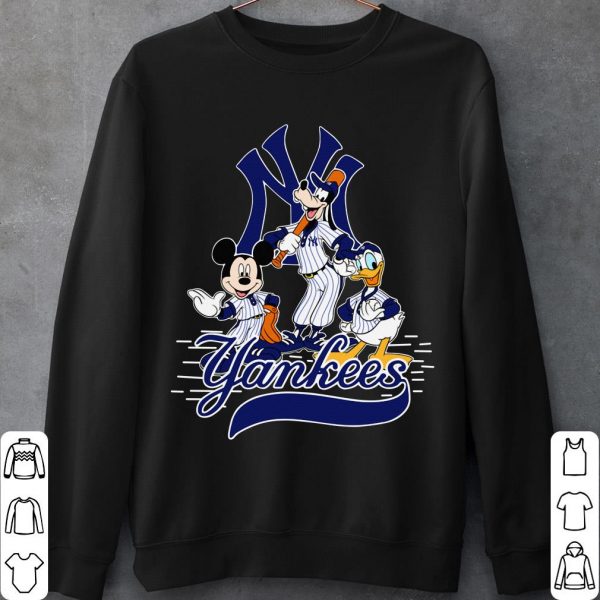 New York Yankees Mickey Mouse Shirt, Walt Disney Goofy Donald Duck Shirt 2