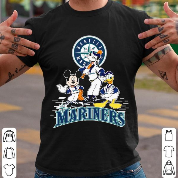 Seattle Mariners Walt Disney Mickey Mouse Shirt, Goofy Donald Duck Shirt, Seattle Mariners Shirt