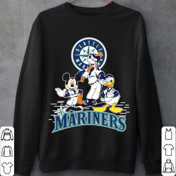 Seattle Mariners Walt Disney Mickey Mouse Shirt, Goofy Donald Duck Shirt, Seattle Mariners Shirt 2
