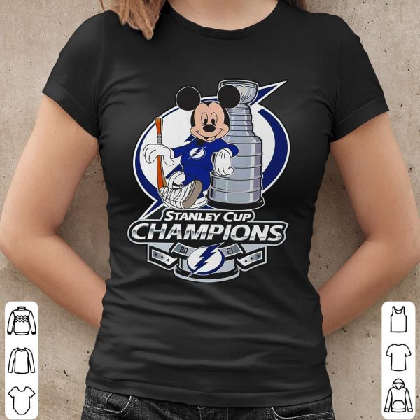 Tampa Bay Lightning Mickey Mouse Stanley Cup Champions 2021 Shirt, Mickey Mouse Shirt, Tampa Bay Lightning  Shirt 2