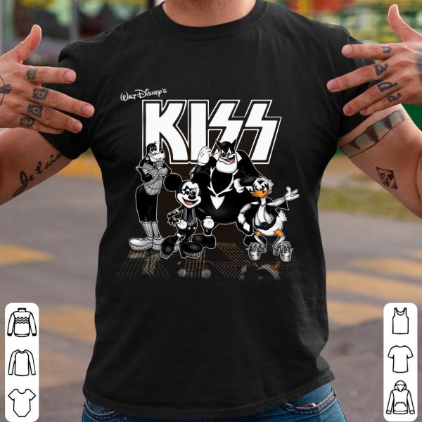 Walt Disneys Kiss Band Mickey Mouse Shirt,  Goofy Donald Duck Walt Disney Shirt 1