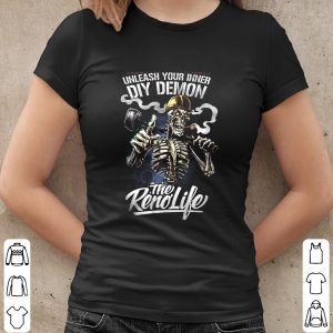 DIY Demon The Reno Life Shirt, Skeleton Smoking Halloween Shirt, DIY Demon Unleash Your Inner Shirt 4