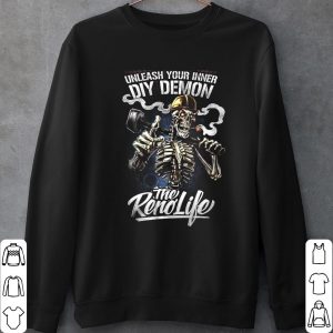 DIY Demon The Reno Life Shirt, Skeleton Smoking Halloween Shirt, DIY Demon Unleash Your Inner Shirt 5