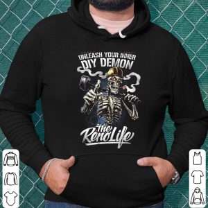 DIY Demon The Reno Life Shirt, Skeleton Smoking Halloween Shirt, DIY Demon Unleash Your Inner Shirt 6