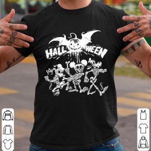 Disney Mickey Mouse Skeleton Halloween Shirt, Halloween Skeleton Mickey Mouse Donald Duck Goofy Shirt