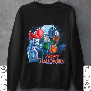 Happy Halloween Chibi Freddy Krueger Michael Myers It Shirt, Friends Horor Character Shirt 4
