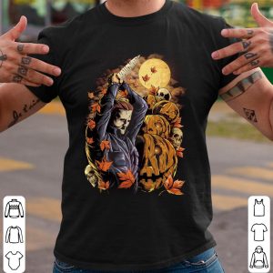 Michael Myers Knife Halloween Shirt, Michael Myers Skull Pumpkins Halloween Shirt, Michael Myers Shirt