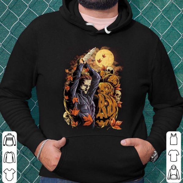 Michael Myers Knife Halloween Shirt, Michael Myers Skull Pumpkins Halloween Shirt, Michael Myers Shirt 3