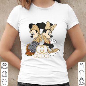 Mickey and Minnie Gucci Fashion Shirt, Mickey Mouse Womam Shirt