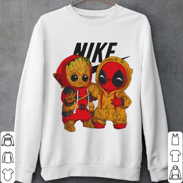 Nike Deadpool and Baby Groot  Shirt, Nike Deadpool Shirt, Nike Baby Groot  Shirt 2