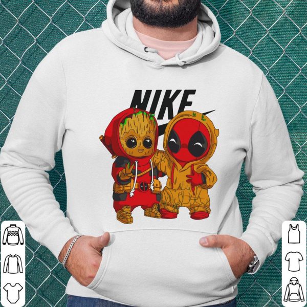 Nike Deadpool and Baby Groot  Shirt, Nike Deadpool Shirt, Nike Baby Groot  Shirt 3