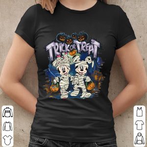 Walt Disney Halloween Shirt, Mickey Minnie Mummy Shirt, Mickey And Minnie Halloween Trick or Treat Shirt