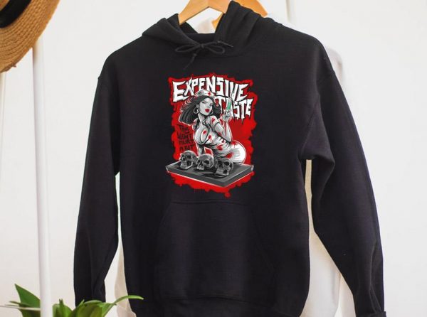 Awesome The Nurse And Skull Shirt, Nurse Expensive Taste This Wont Hurt A Bit Shirt 3