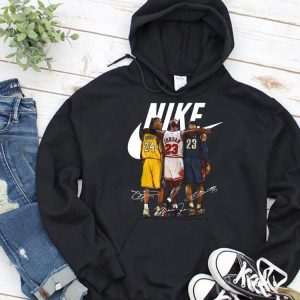 Limited Nike Kobe Bryant Michael Jordan And LeBron James Signature Shirt 5